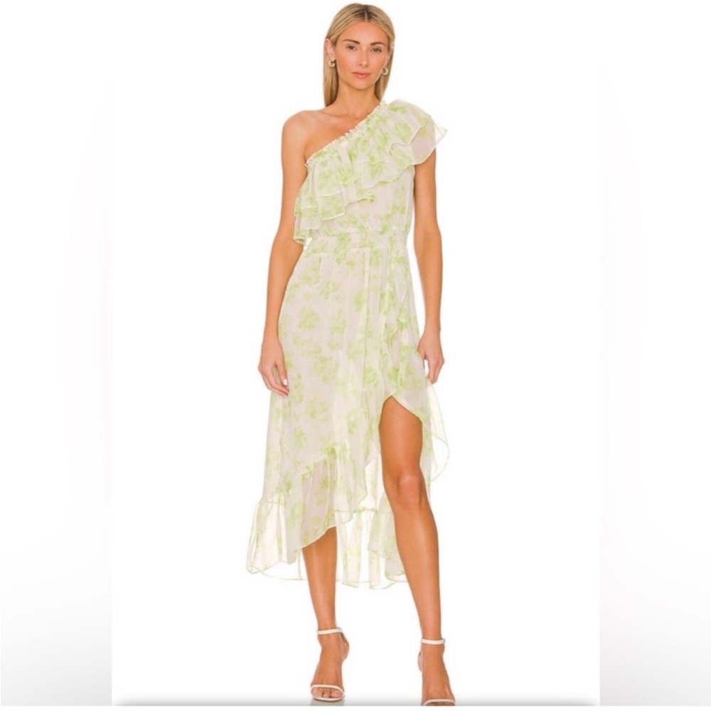 Misa Ruffle Midi dress